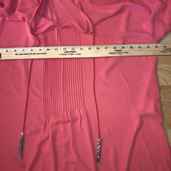 Nic + Zoe Watermelon Pink Boho Tunic Top Tassel Ties NWT Sz S But Can Fit Larger - Picture 11 of 11